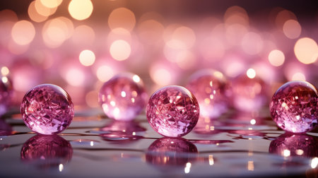 Mesmerizing Bokeh Magic. Created with Generative AI.の素材