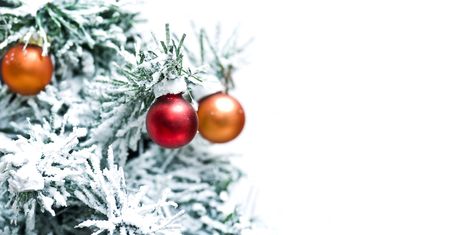 Christmas Tree with decorationsの写真素材