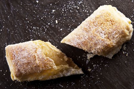 A delicious traditional travesseiro pastry from Sintraの写真素材