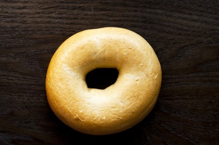 Close up shot of different types of bagelsの写真素材