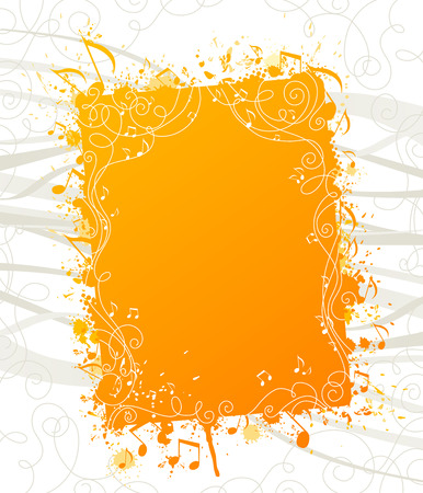 Grunge music background with place for your text.のイラスト素材