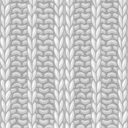 Seamless knitting pattern. Vector knitting texture. Vector high detailed stitches. Boundless background can be used for web page backgrounds, wallpapers, wrapping papers and invitations.のイラスト素材