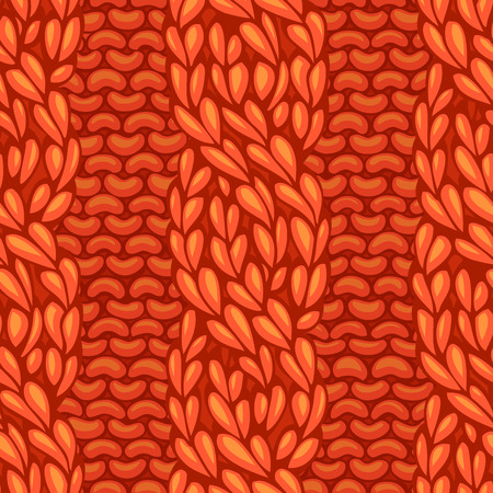 Seamless knitting pattern. Cable twisting to the left knitting texture. C4F. Vector high detailed stitches. Boundless background can be used for web page backgrounds and invitations.のイラスト素材