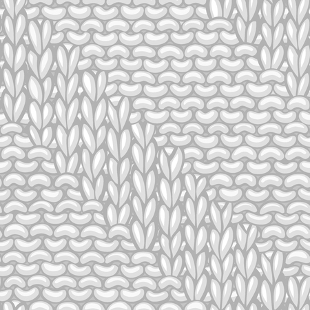 Hand-drawn jersey cloth boundless background. High detailed woolen hand-knitted fabric material.のイラスト素材