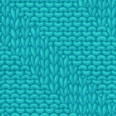 Hand-drawn jersey cloth boundless background. High detailed blue cotton hand-knitted fabric material.のイラスト素材