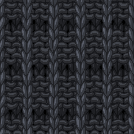 Hand-drawn jersey cloth boundless background. High detailed woolen hand-knitted fabric material.のイラスト素材