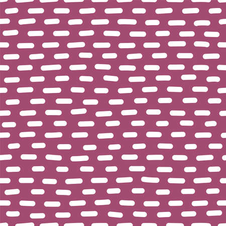 Vector dashes handdrawn seamless pattern. Uneven horizontal lines monocolor drawing. Chalk freehand shapes line art. Monochrome texture. Wrapping paper, wallpaper, textile modern designのイラスト素材