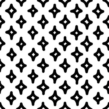 Freehand doodle seamless pattern. Irregular shapes line art. Monocolor vector texture. Creative wrapping paper, wallpaper background, monochrome textile, surface vector designのイラスト素材