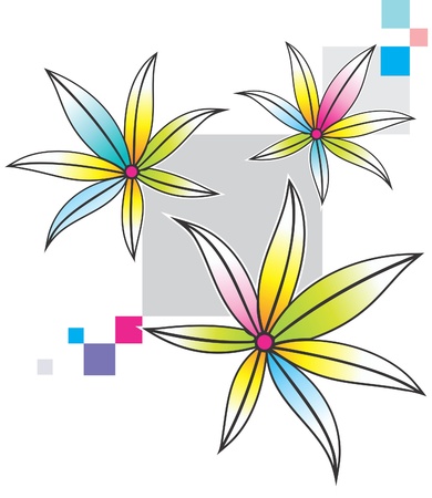 flower greetingsのイラスト素材