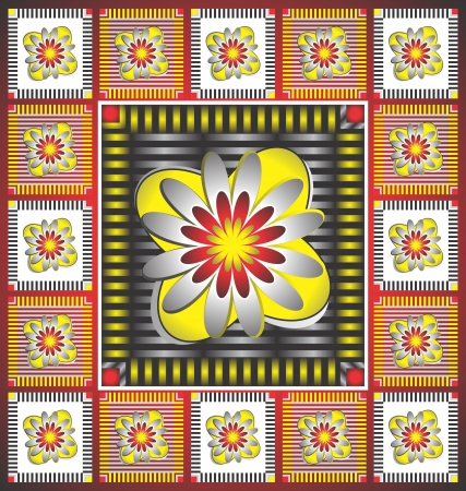 Flower frameのイラスト素材