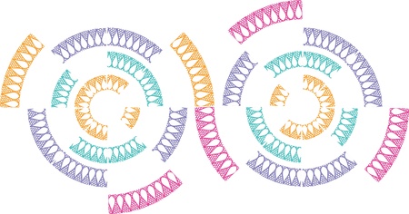 geomatrical borderのイラスト素材