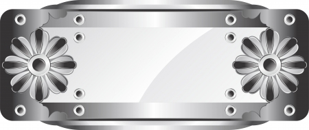 Black metal bannerのイラスト素材