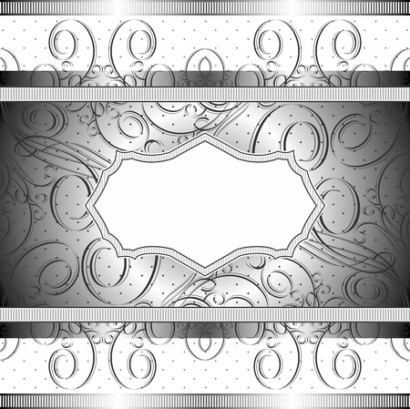 rich banner in blackのイラスト素材