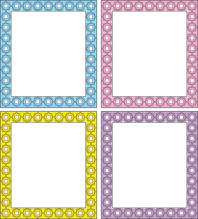 frame in 4 color shadesのイラスト素材