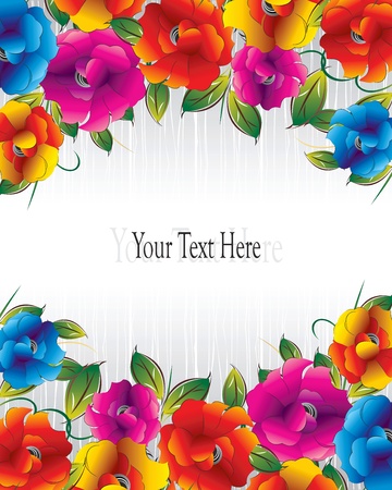 Creative floral bannerのイラスト素材