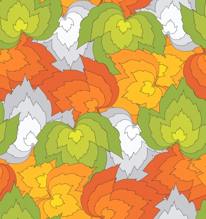 Seamless abstract leaves backgroundのイラスト素材