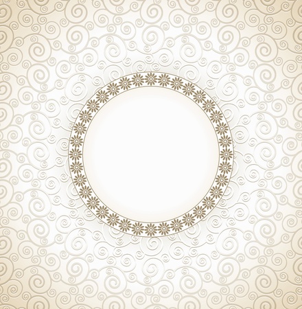 Traditional vector invitation card designのイラスト素材