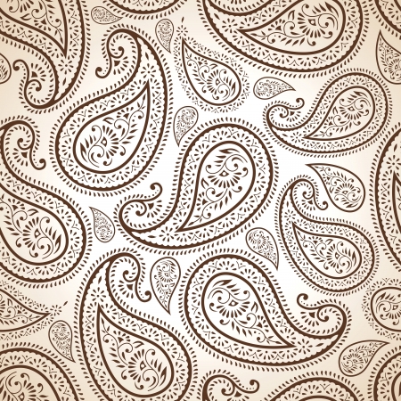 Seamless paisley background and wallpaperのイラスト素材