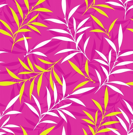 Seamless fancy leaves backgroundのイラスト素材
