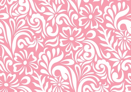 Seamless floral background for fabricsのイラスト素材