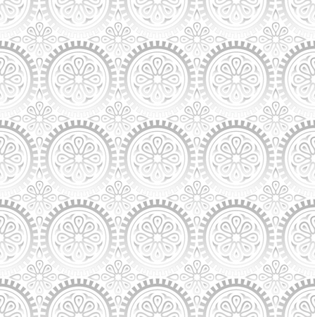 Seamless fancy silver wallpaperのイラスト素材