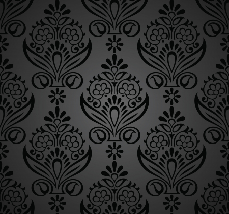 Floral seamless royal wallpaperのイラスト素材