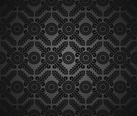 Seamless floral rich wallpaperのイラスト素材