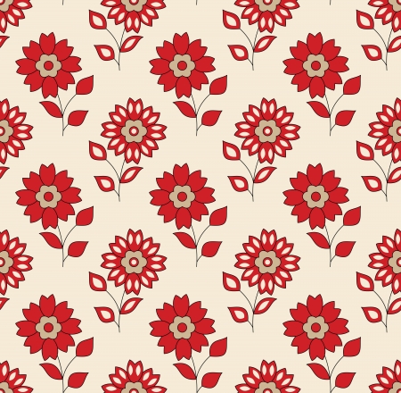 Seamless floral background for textile designのイラスト素材