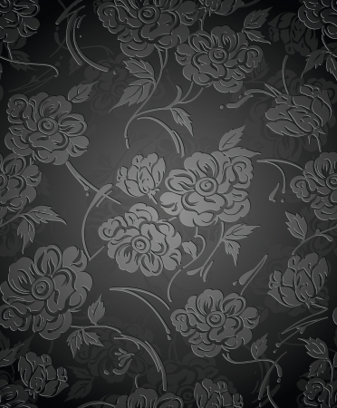 Royal seamless floral wallpaperのイラスト素材