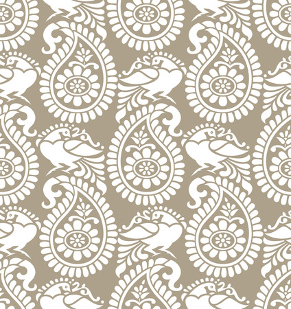Traditional paisley seamless patternのイラスト素材