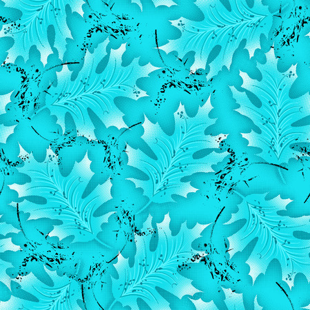 Seamless fancy leaves backgroundの写真素材