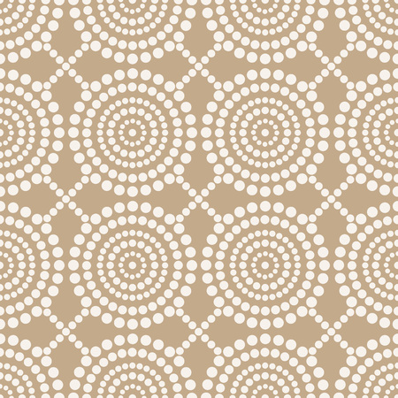 Illustration of a  Seamless golden circle pattern design.のイラスト素材