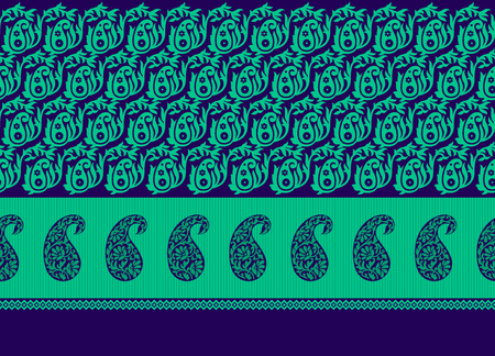 Paisley seamless borderの写真素材