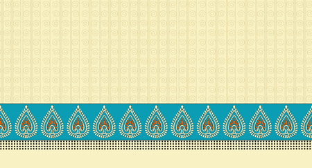 Seamless traditional indian borderの写真素材