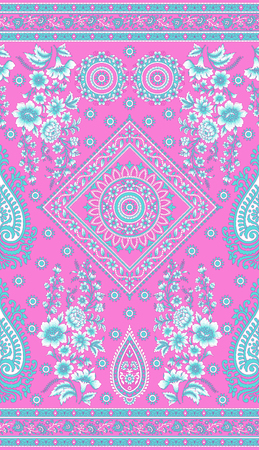 Seamless traditional indian borderの写真素材