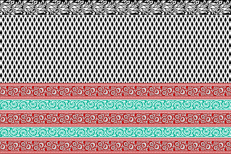 Seamless traditional indian borderの写真素材