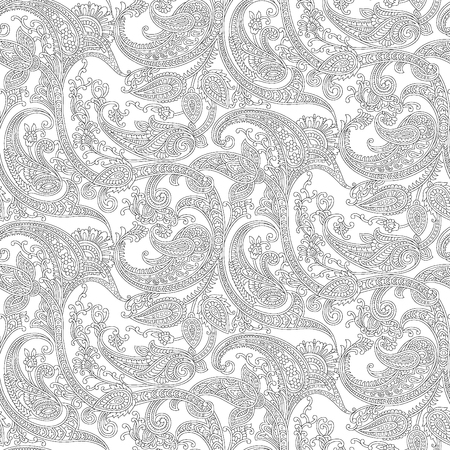 Seamless paisley patternの写真素材