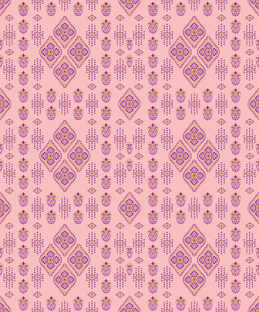 Seamless traditional indian patternの写真素材