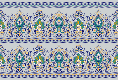 Seamless traditional indian borderの写真素材