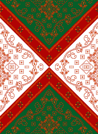 Traditional seamless indian borderの写真素材