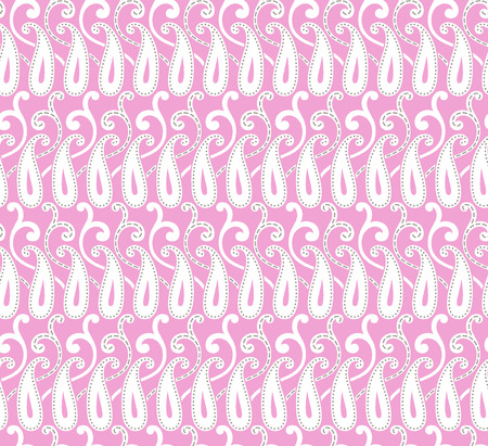 Seamless cute pink paisley patternの写真素材