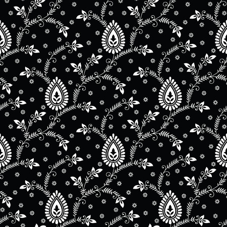 Seamless paisley wallpaperのイラスト素材
