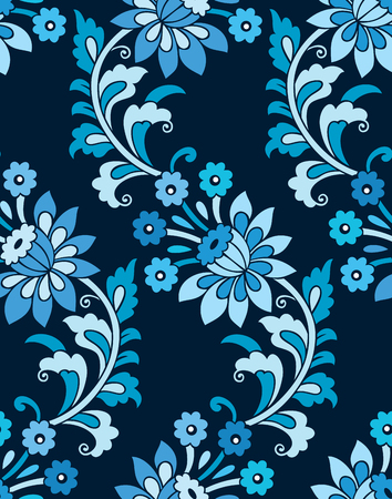 Seamless vintage floral patternのイラスト素材