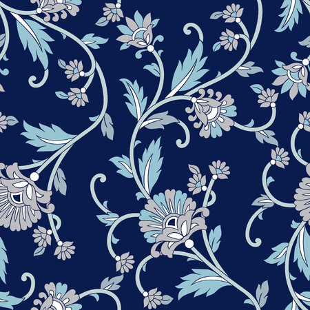 Seamless vintage floral patternのイラスト素材