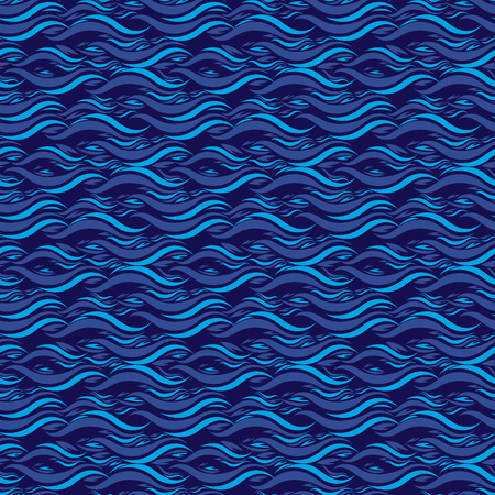 Seamless vector wavy patternのイラスト素材