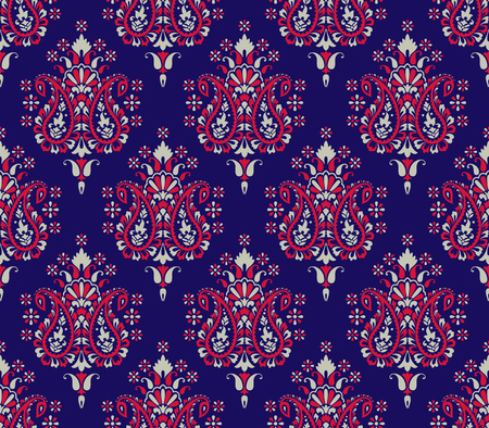 Seamless vintage paisley patternのイラスト素材