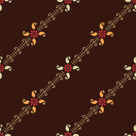 Seamless small paisley wallpaper pattern designのイラスト素材