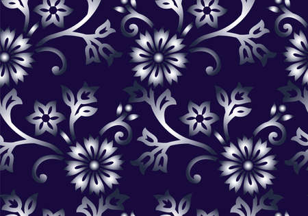 Seamless textile fabric pattern designのイラスト素材