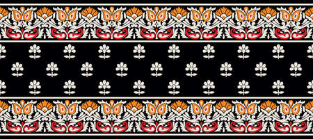 Traditional Asian decorative border design