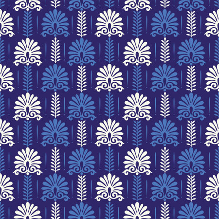 Vector ornamental floral pattern designのイラスト素材